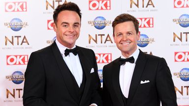 Ant and Dec at the NTAs in 2020. Pic: David Fisher/ Shutterstock